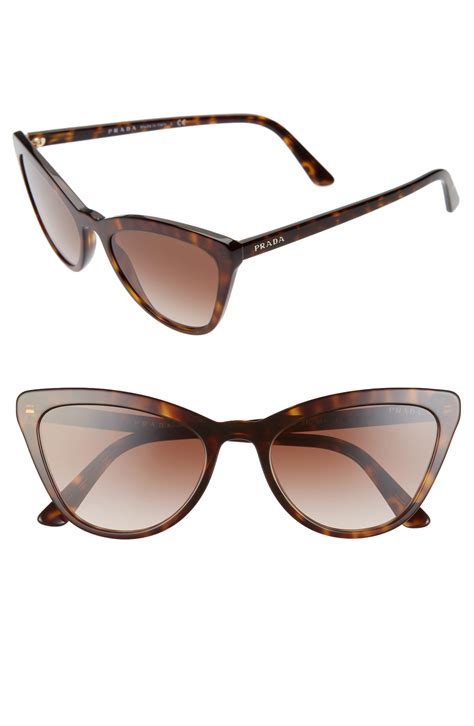 prada cateye sunglasses|56mm cat eye sunglasses prada.